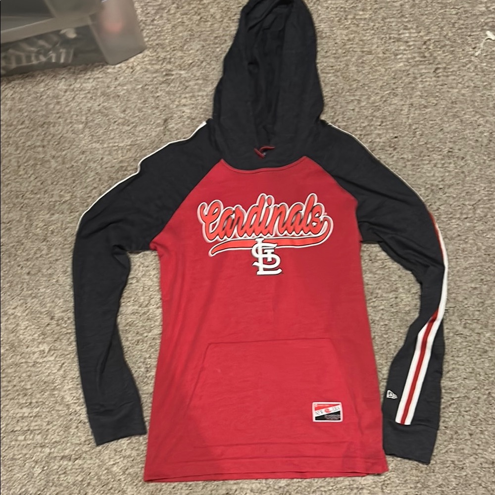 Women’s New Era Red and Black Hoodie